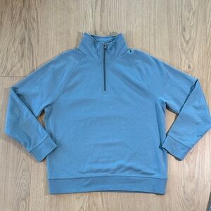 Vince Men's light blue half Zip-Up Sweatshirt - Large